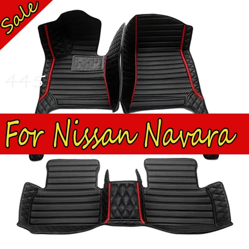 Car Floor Mats For Nissan Navara NP300 D23 2024 2023 2022 2021 2020 2019 2018 2017 2016 2015 Frontier Auto Accessories Carpets