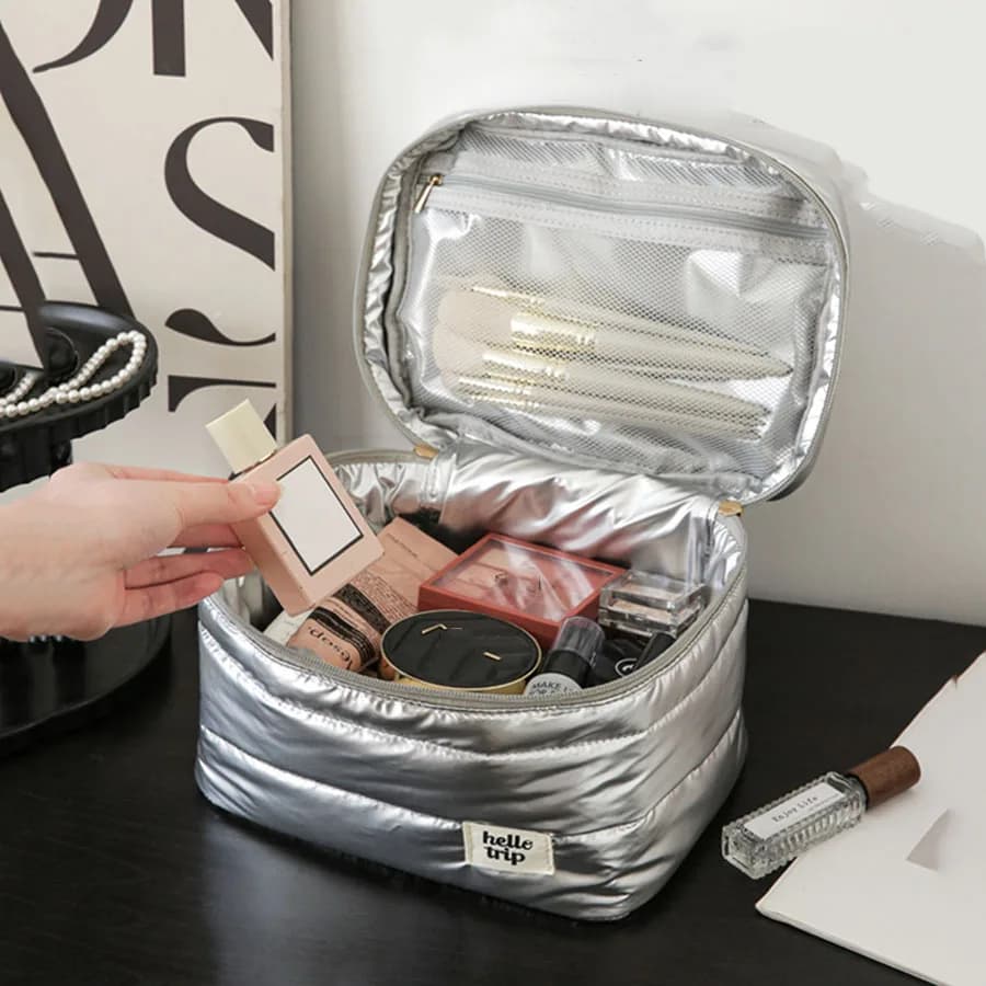 Large Capacity Makeup Bag Cosmetic Bag Toiletry Bag Washbag Portable Storage Bag Travel Organizer