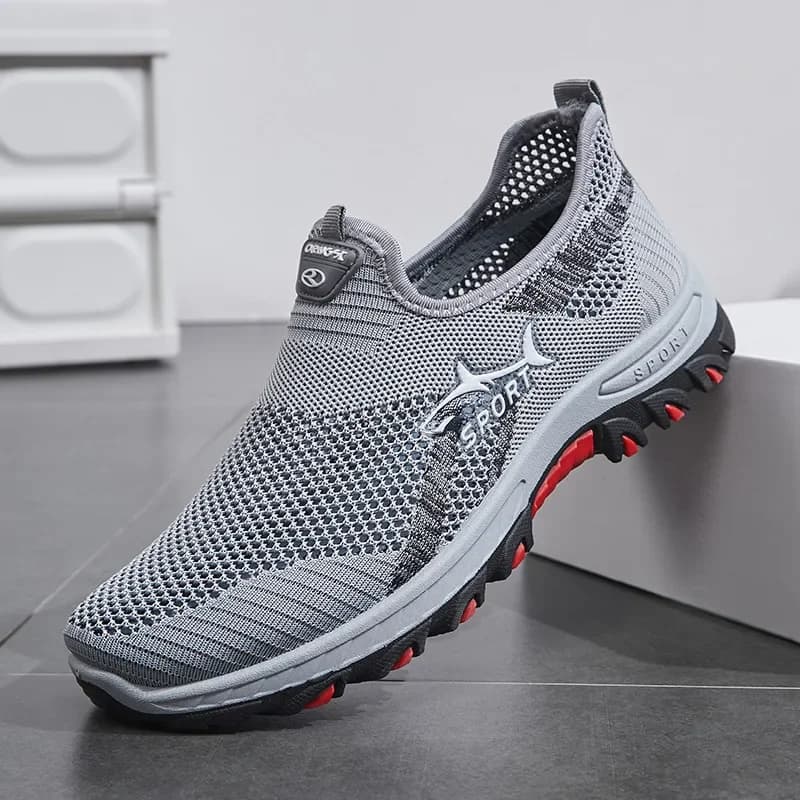 2025 Breathable Hiking Shoes Men Air Mesh Casual Sneakers For Outdoor Lightweight Casual Shoes Men New Fashion Walking Shoes