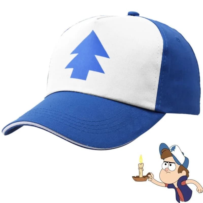 Anime Cartoon Pines Hats Gravity Falls Dipper Baseball Caps Cosplay Accessories Hat Canvas Adjustable Boys Cotton Pine Cap Gift