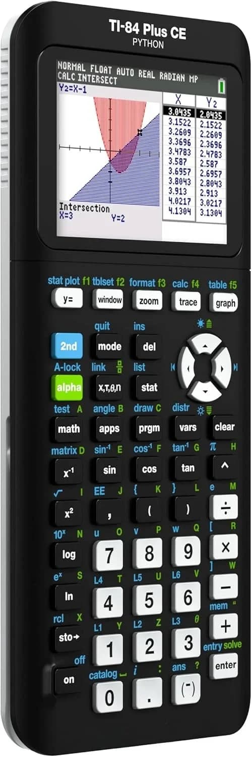 TI-84 Plus CE Color Graphing Calculator, Black