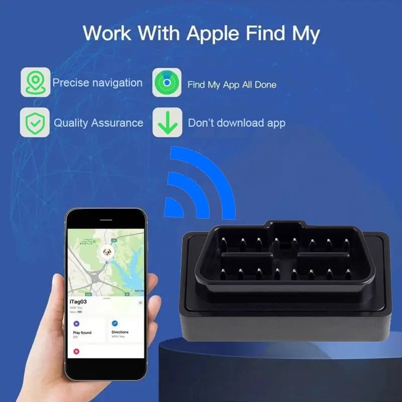 Mini GPS Tracker for Car OBD2 GPS Locator With Find My APP for Apple ITag OBD GPS Monitor Tracker Anti-lost Device Free App