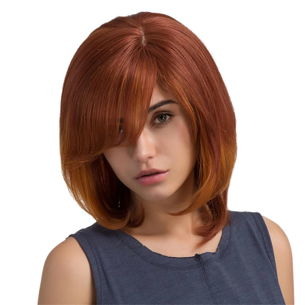 Women Bob Wig Curly Natural Real Human Hair Wig Full Wigs Display Wig