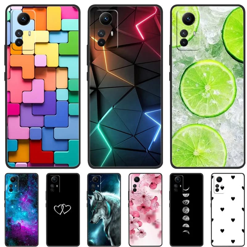 For Coque Xiaomi Redmi Note 12S Case Soft Silicone Back Cover Phone Case Protective Cover for Xiaomi Redmi Note12S Fundas Etui