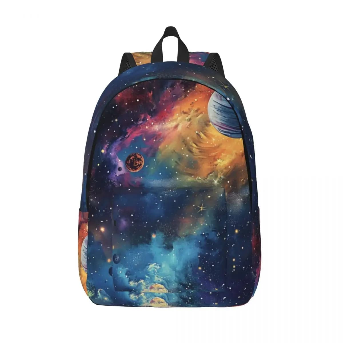 Universe Galaxy For Girls Boys Fashionable, fully printed, and comfortable student backpack.