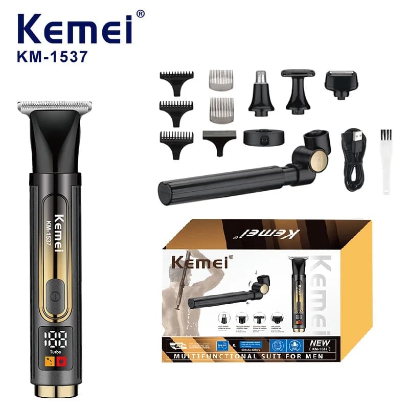 KEMEIProfessional Hair Cutting Machine Electric Men's Shaver Bald Headed Clippers Hair Cutting Machine Barber Trimmer  Km-1537