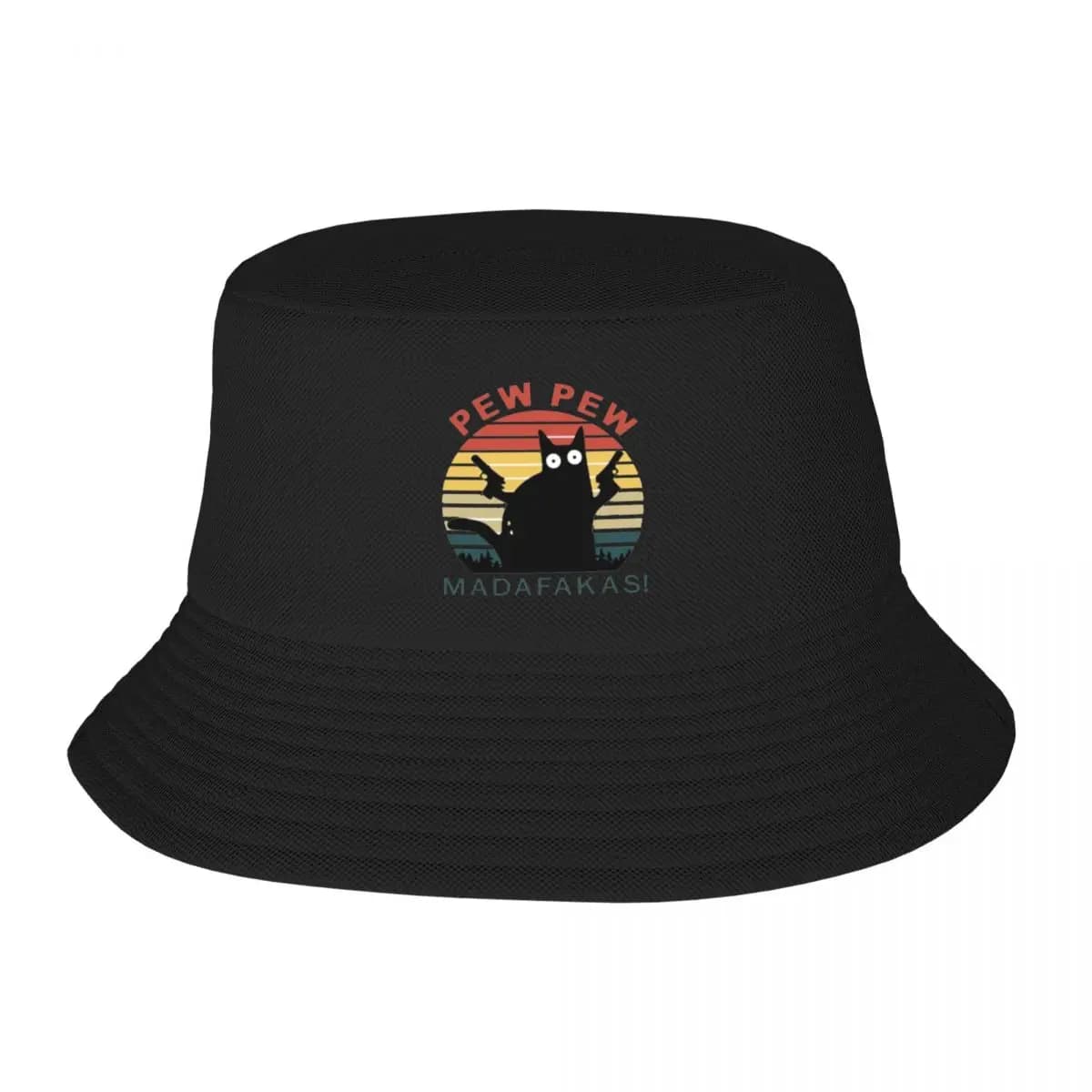 New Pew Pew Madafakas Hat Men Novelty Bucket Hat Anti-UV Beach Sun Hat Baseball Fisherman Cap