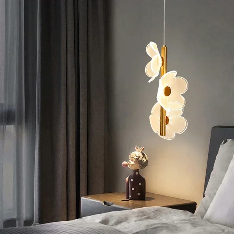 Lustre LED Pendant Light Fixture Nordic Hanging Lamps for Ceiling Bedside Bedroom Home Children's Room Decoration Pendant Lamp