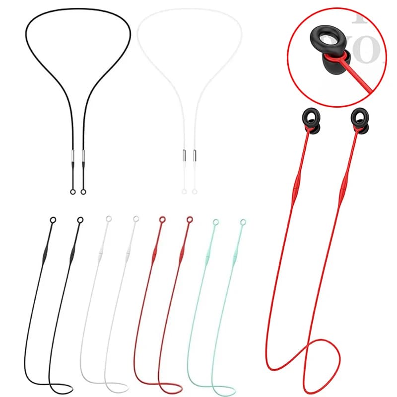 Earplug Lanyard Magnetic Tug-Resistant Safety Cord Ear Plug Holder Flexible Silicone Lanyard Suitable For Detachable Earplugs