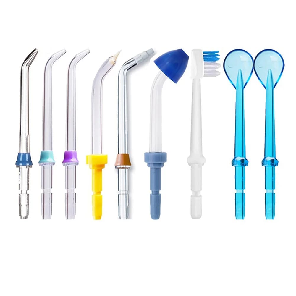 9 Pcs/set Replacement Tips For Waterpik Water Flosser Jet Tips For Waterpik Oral Irrigator & Dental Flosser Replacement Parts