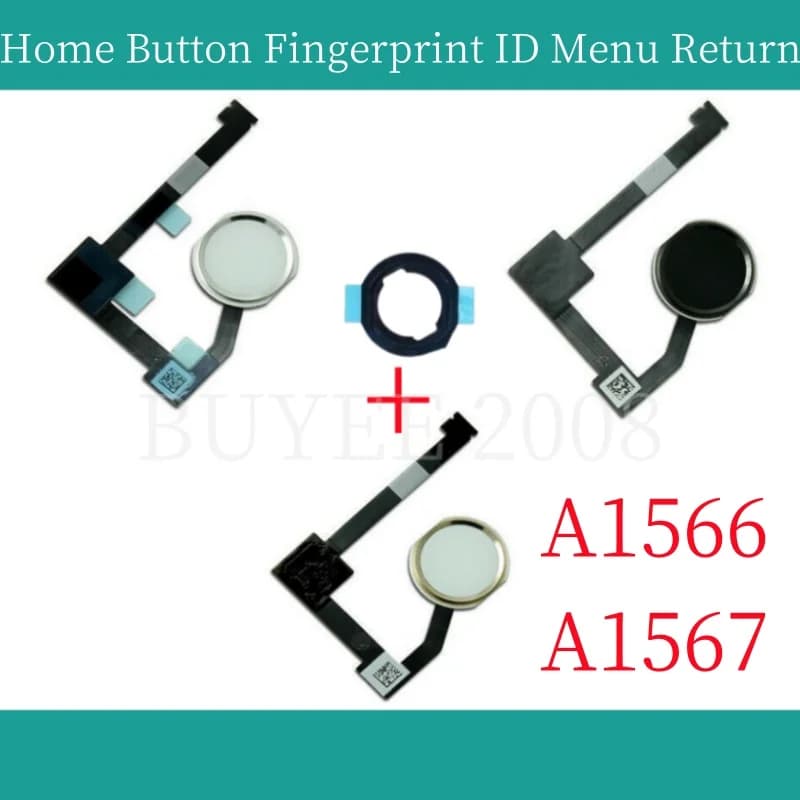 Original Home Button Flex Cable For iPad 6 Air 2 A1566 A1567 Home Button Fingerprint Touch ID Menu Return Sensor Flex Cable