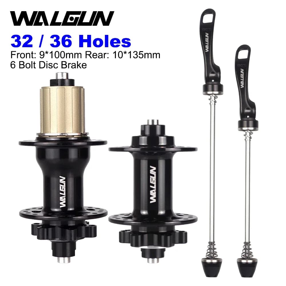 WALGUN 120 Click Hub 3 Pawls Bearing MTB Mountain Bike Hub Front Rear 100/135mm HG 32 36 Holes Disc Brake Bicycle Hubs 11 Speed