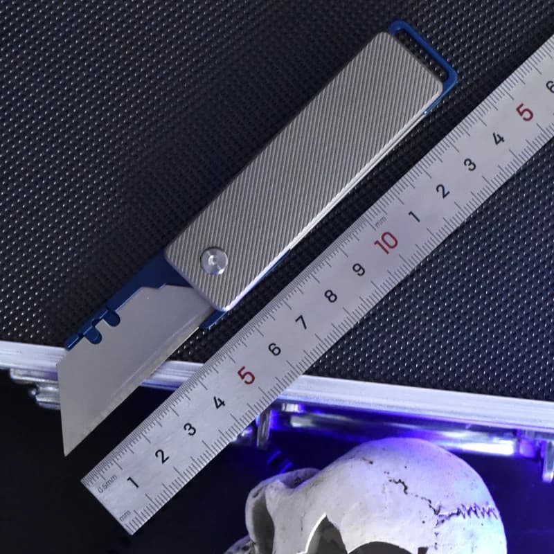 TC4 Titanium Handle Pocket Folding Knives EDC Utility Knifes Replaceable SK5 Blade Outdoor Survival Tool Camping Fold Cutter New