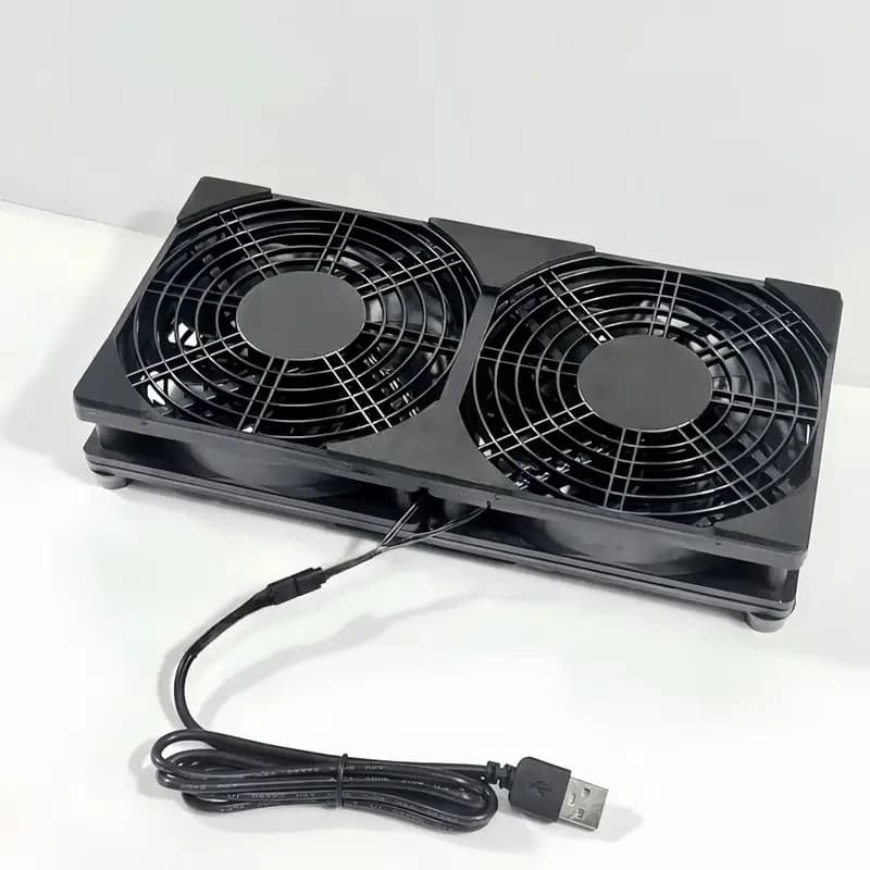 120mm 240mm Fan Router Cooling Fan DIY PC Cooler TV Box Wireless Silent Quiet DC 5V USB Power 12CM W/Screws Protective Net