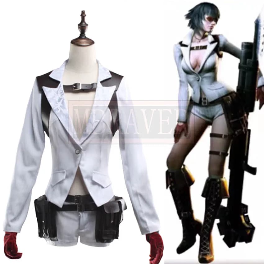 DMC 5 V Lady Mary Cosplay Costume Halloween Uniform Outfit Custom Made Any Size