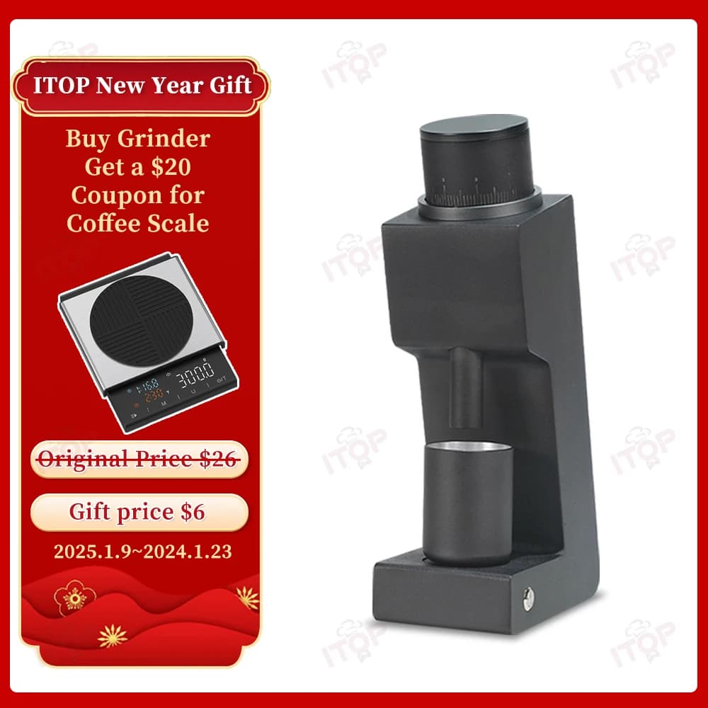 ITOP 03 Electric Coffee Grinder Six-core 38mm Burr Household Coffee Bean Grinder Coffee Miller Grinder for Espresso Filter VS3