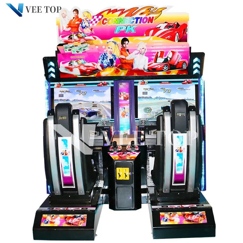Coin operated games card payment system moto gp simulator arcade racing car game machine for shopping mall