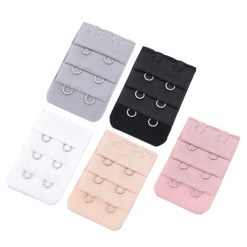 5Pcs Bra Extender Strap Extension 2 Hooks 3 Rows Women Intimates Adjustable Bra Hook Extenders Womens Handmade DIY Accessoires