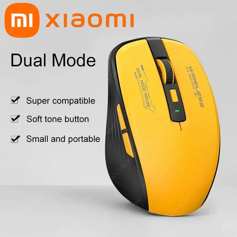 Xiaomi M303L Wireless Bluetooth Mouse 2.4G Dual Mode 1600 DPI Silent Portable Tablet Notebook Office Mouse For PC Android Ios