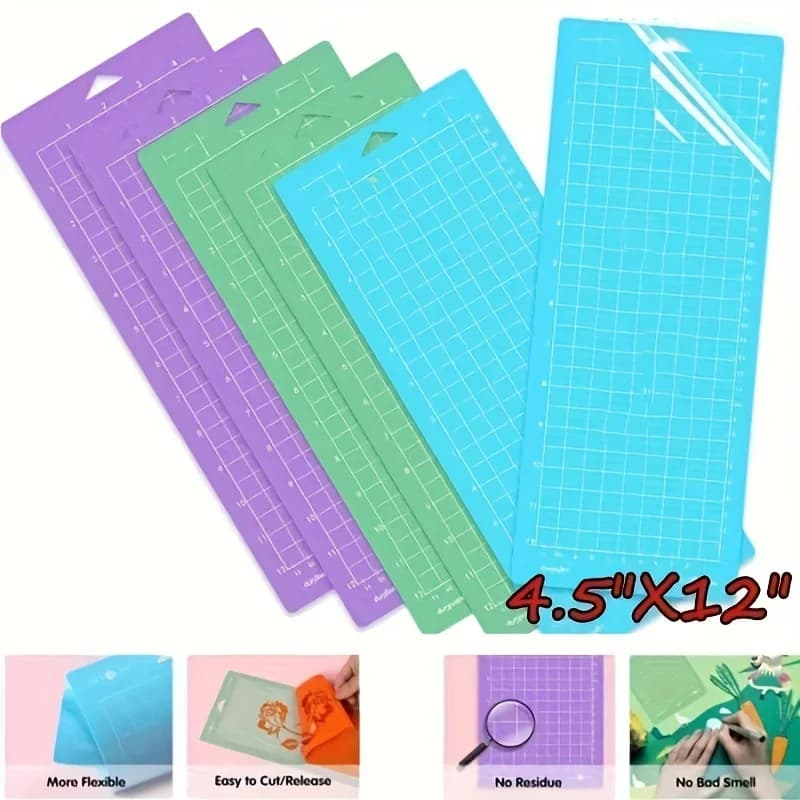 3Pcs Cutting Mat for Cricut Joy Machine,Cutting Mats (4.5X12in）