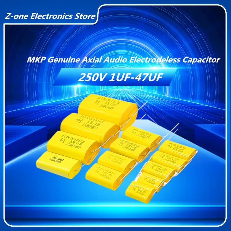 10PCS MKP Higt quality Axial Audio Electrodeless Capacitor 250V 1UF 1.5 1.8 2.2 2.7 3.3 4.7 5.6 6.8UF 8.2 10 12 15 20 22 33 47UF