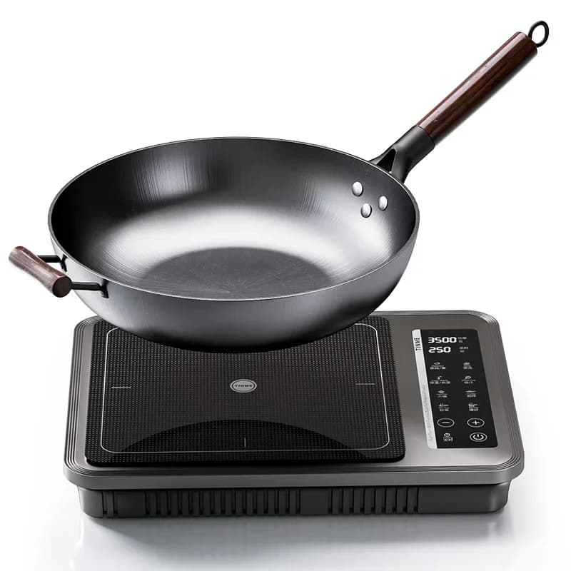 Induction cooktop Frying pan Smart Hot plate electric cooker Touchscreen induction stove Home appliances 3500W induction cooker
