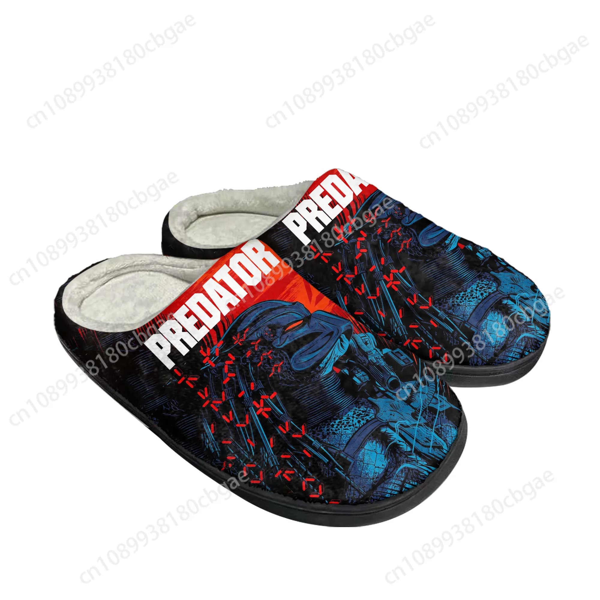 The Predator Alien Movie Home Cotton Slippers Mens Womens Plush Bedroom Casual Keep Warm Shoes Thermal Slipper Customized Shoe