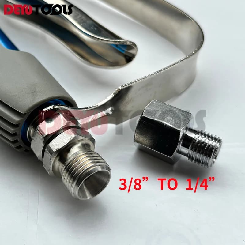 Airless High Pressure Spray Gun Connector 1/4" convert 3/8" pipe hose connctor 3/8” to 1/4" joint adapter