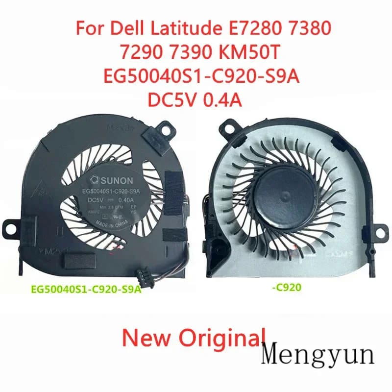 New Original laptop CPU cooling Fan For Dell Latitude E7280 7380 7290 7390 KM50T Fan EG50040S1-C920-S9A DC5V 0.4A