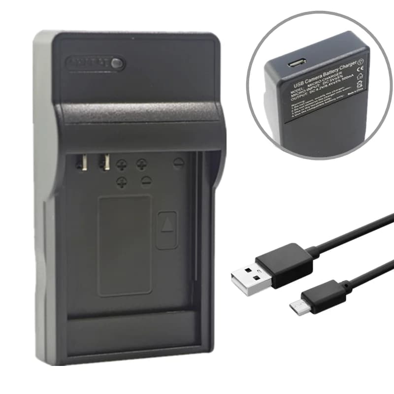 USB Battery Charger for Samsung  ED-BP1410 NX30 EV-NX30ZZBGBUS WB2200 WB2200BMBCL Digimax WB2200F