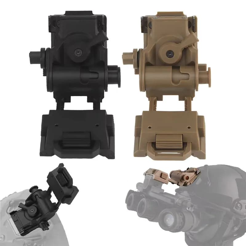 BOOIU L4G24 NVG Night Visions Mount Bracket Nylon Helmet Mounting for PVS15 PVS18 PGPNVG18 Foldable Night Vision Goggle Holder