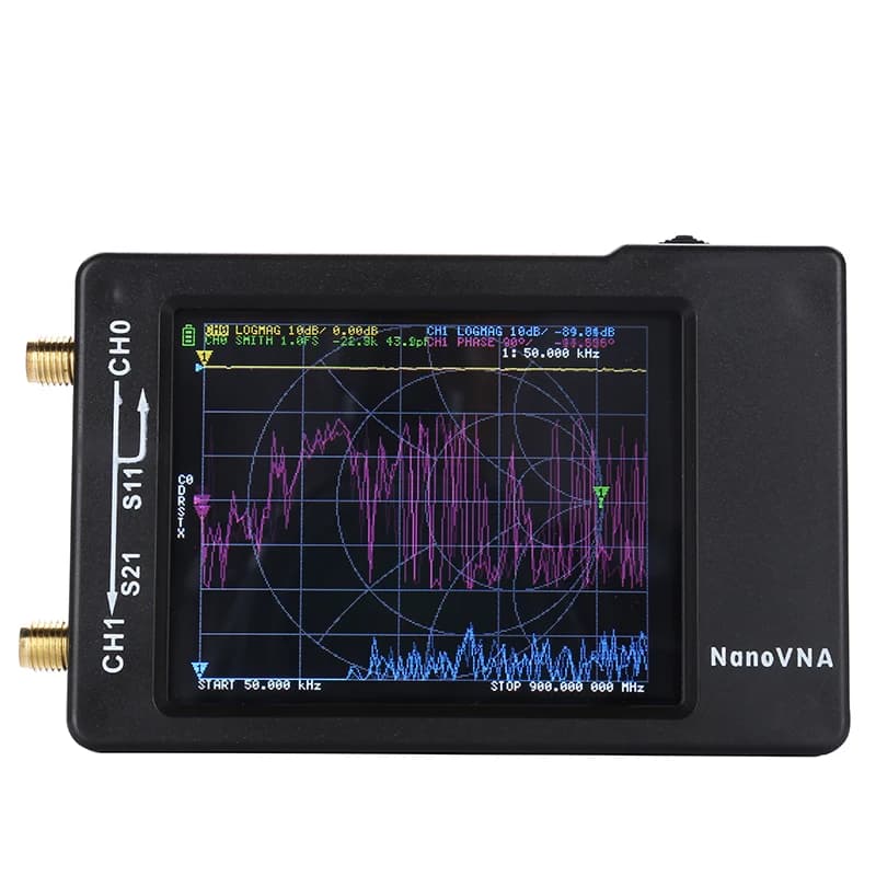 2.8" LCD 1.5GHz NanoVNA-H HF VHF UHF UV Vector Network Analyzer Antenna Analyzer NanoVNA With SD Card Slot Spectrum analyzer
