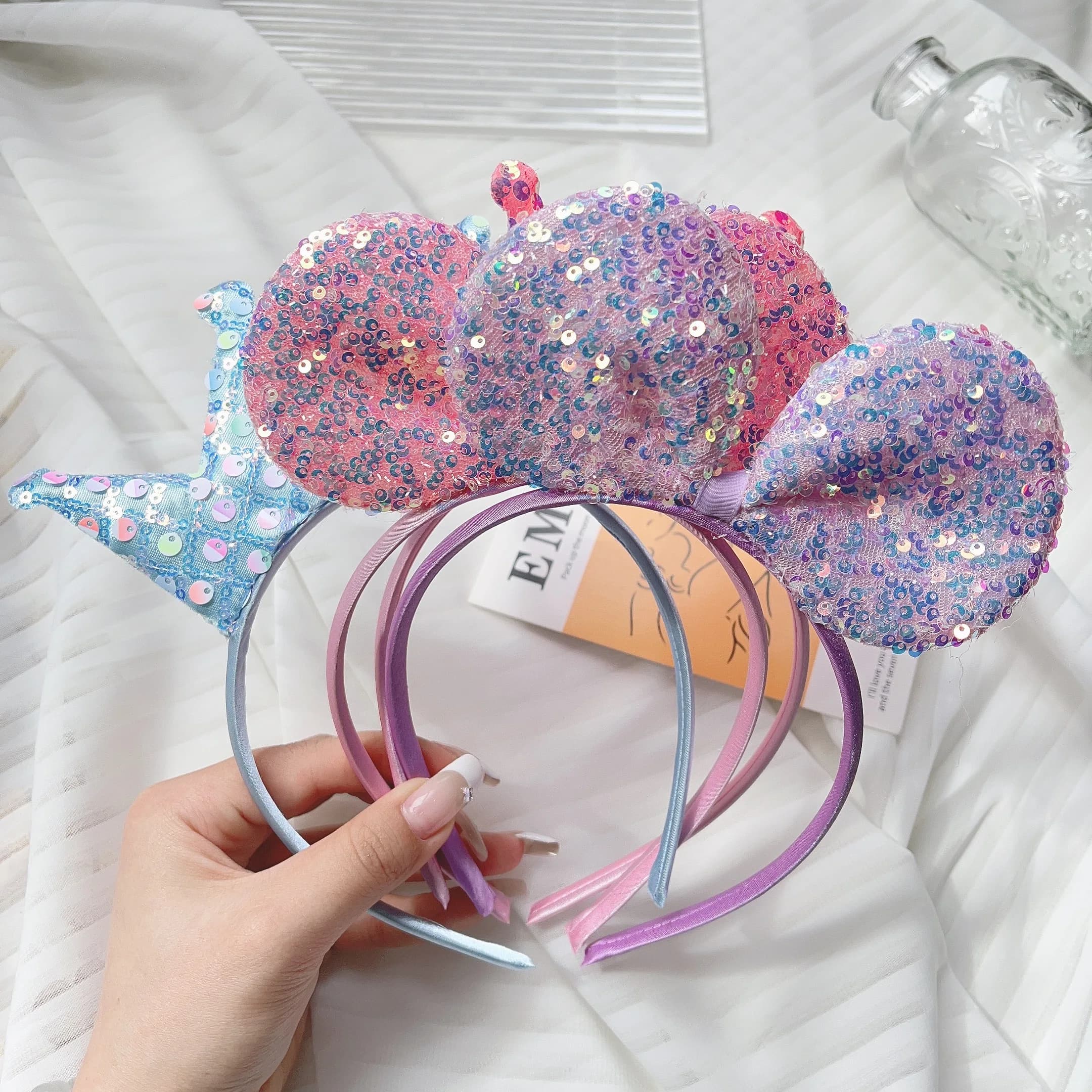 1PC Sequins Party Hair Hoop for Kids Girl Shiny Crown Headband Birthday Headwear Hairband Festival Costumes Hair Accessories