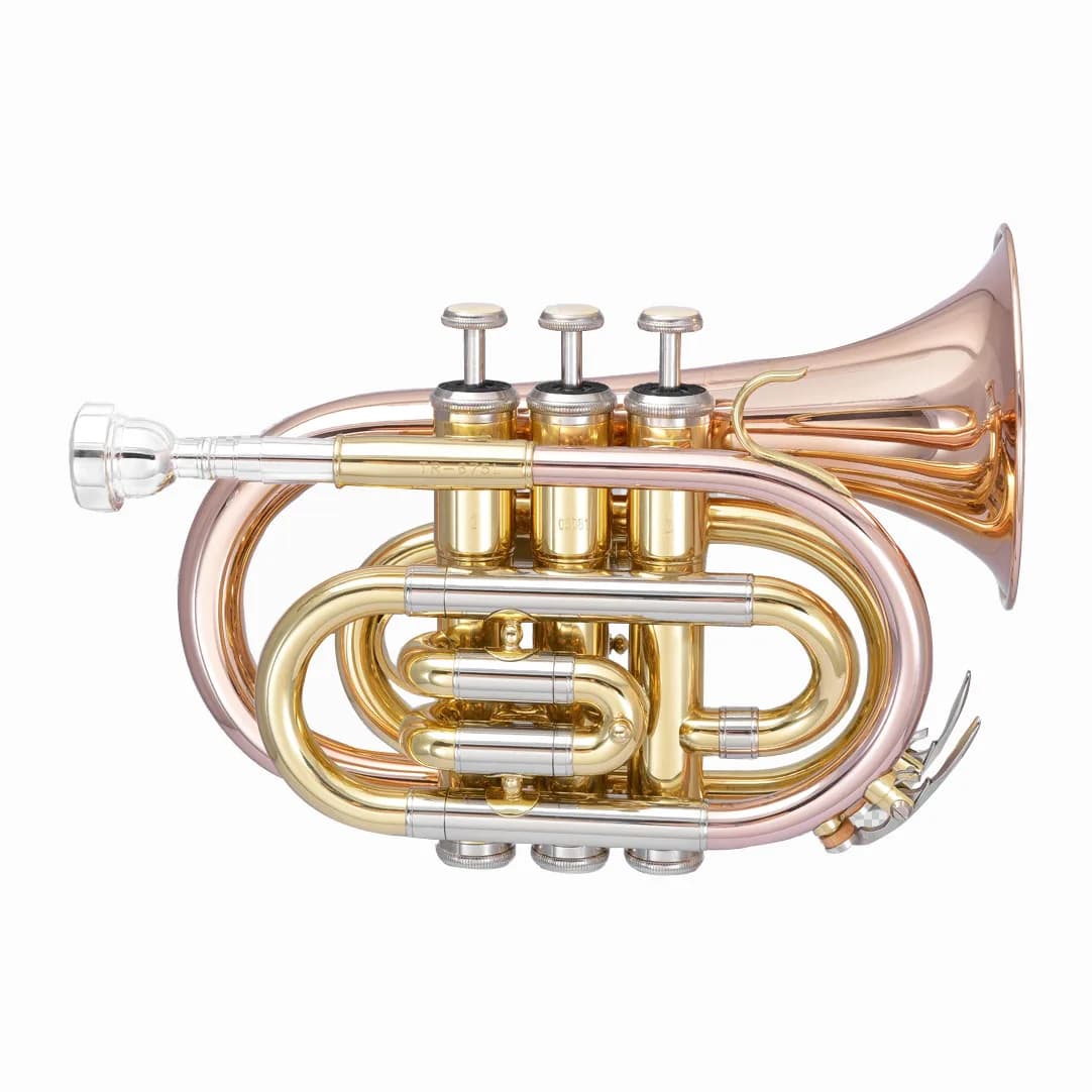 Factory directly selling cheap price cooper material Bb tuning pockte trumpet