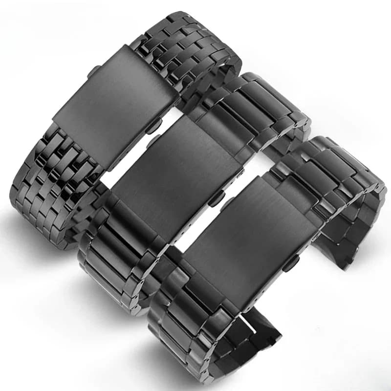 For DIESEL Accessories Watch Strap with Tool Double Press Buckle Men Dz4318/7395/7305/7401 Stainless Steel 24 26 28mm Watchband