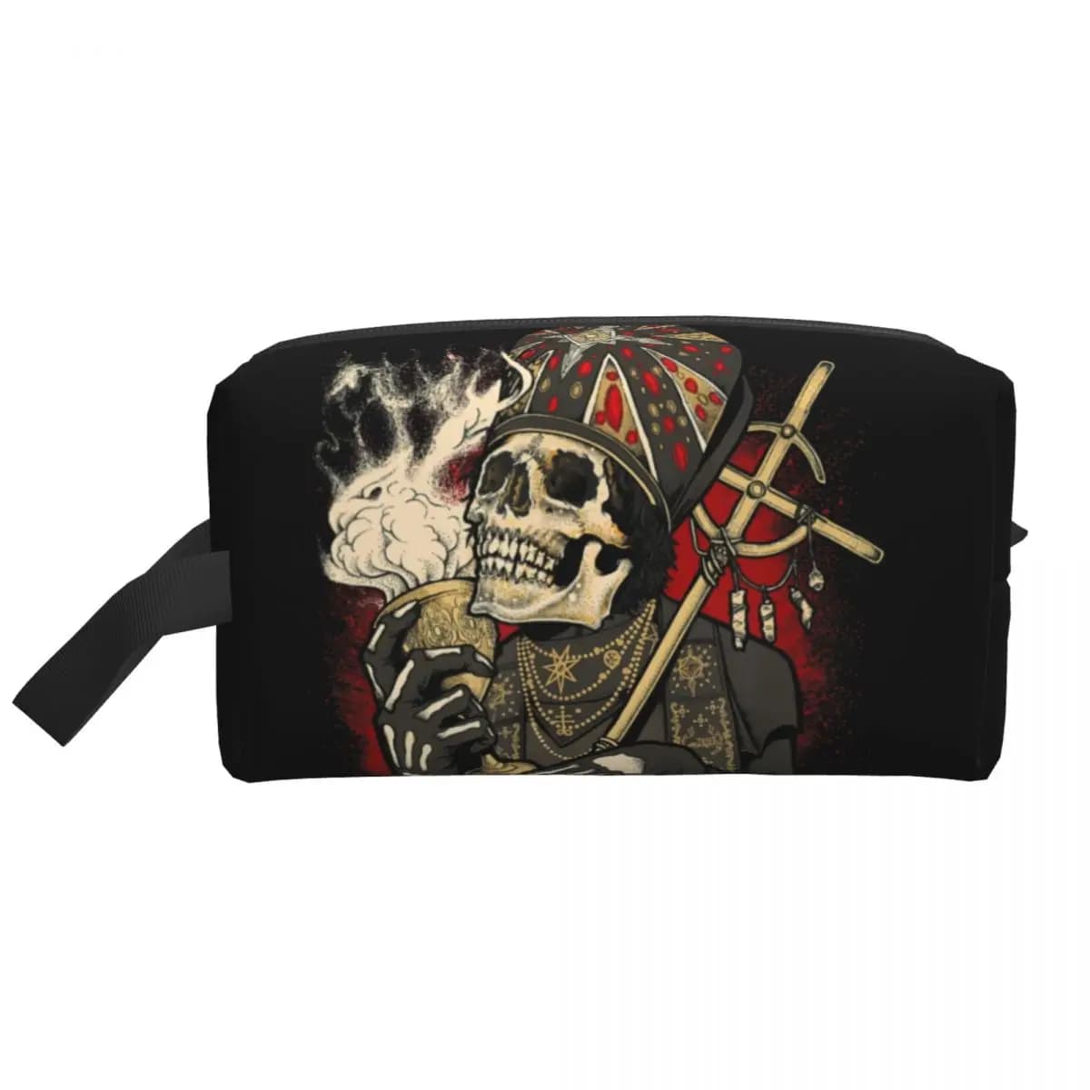 Custom Swedish Rock Band Ghost Travel Cosmetic Bag Women Toiletry Makeup Organizer Ladies Beauty Storage Dopp Kit