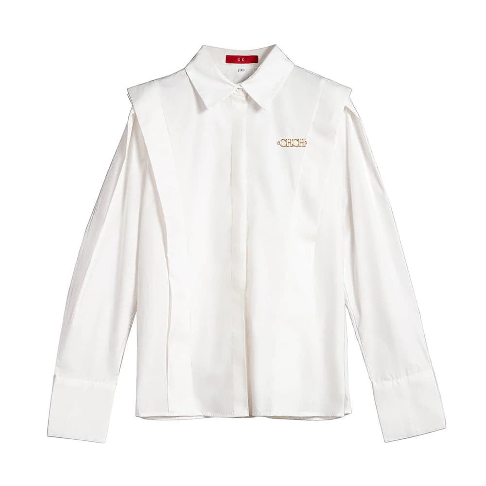 2024 Summer New Casual Turn-down Collar Ruffles Solid Women's  Blouses Lady Sweet office Long Sleeve Single Breasted Shirts Top