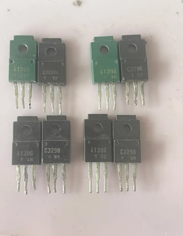 AMSS 10PCS=5pairs USED A1306 C3298 audio amplifier pairing tube TO-220 2SA1306 2SC3298 original imported disassembly