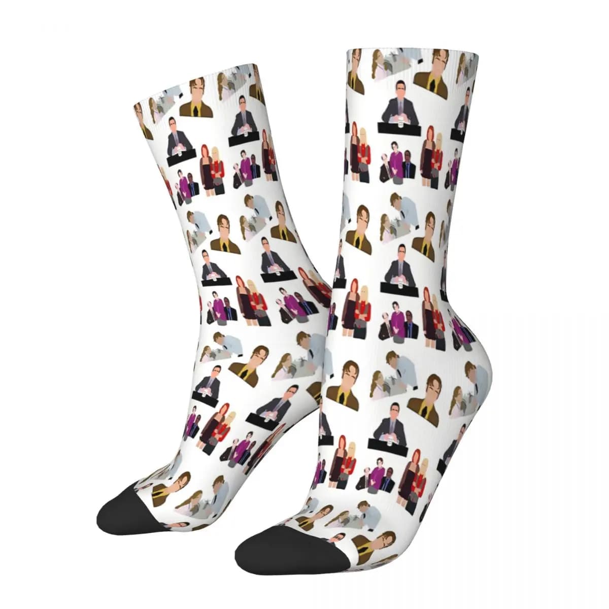 Character Set The Office Michael Scott TV Show Socks Male Mens Women Summer Stockings Printed