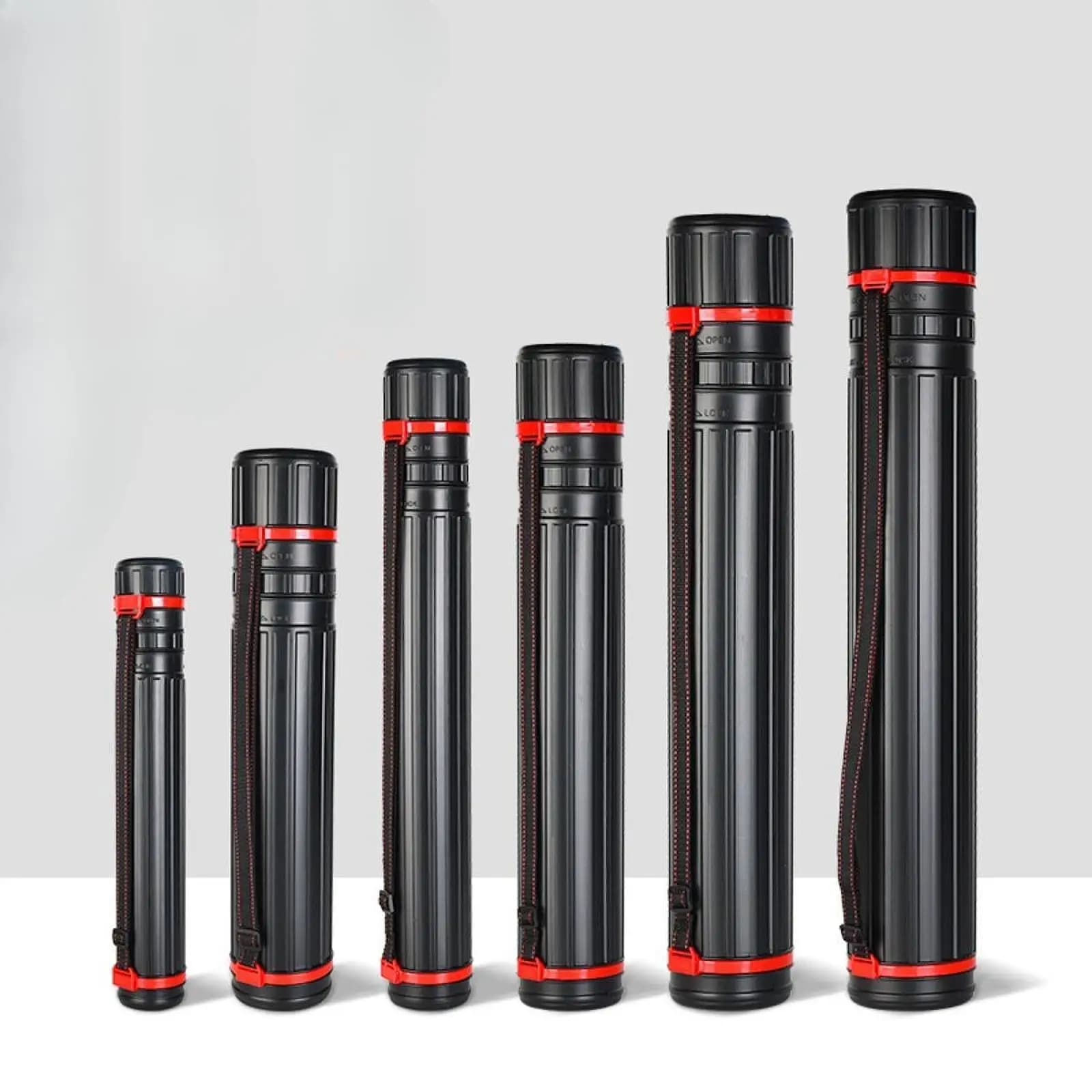 Extendable Poster Tube Portable Drop Resistant Water Resistant Telescopic Painting Paper Storage Tube for Document Architects