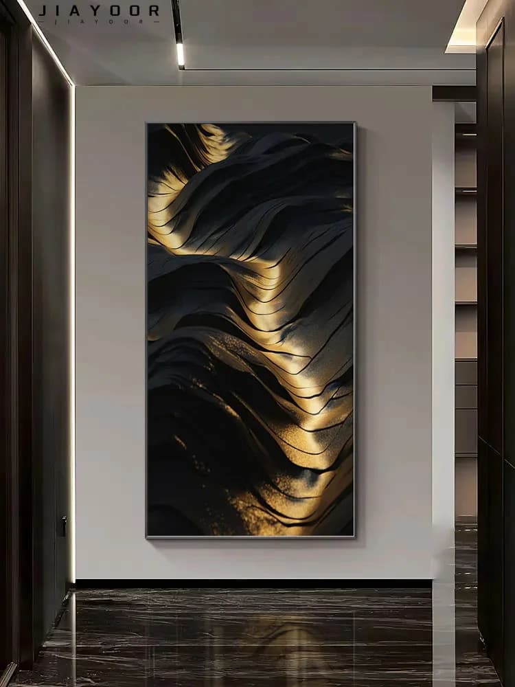 2024Modern Wall Decoration Abstract Lava Art Hanging Painting Remote Control LED Wall Lamp Living Room Dining Room Home Lighting