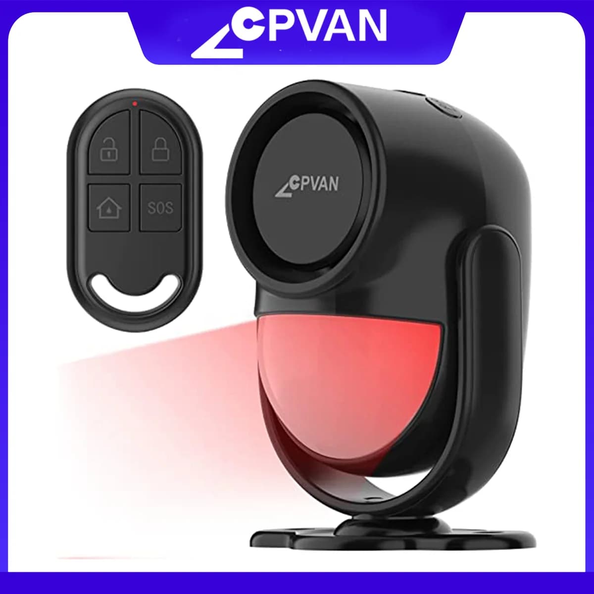 CPVAN Wireless 433Mhz Infrared detector Motion Sensor Alarm with Remote Control Home Security burglar Motion Detector 125dB