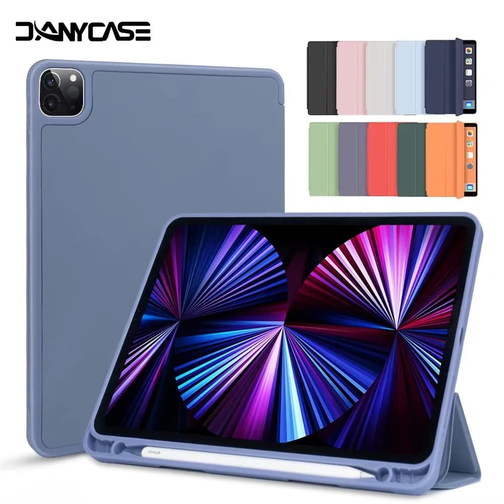 For 2025 iPad Air 11 Case iPad 10th Generation 11th A16 9th Cover Gen iPad Pro11 4 5 10.9in 12.9 M2 M3 M4 Pencil Holder Case