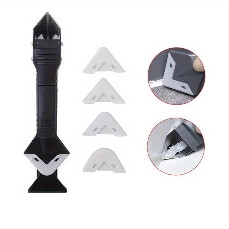 5 in1 Silicone Remover Sealant Smooth Scraper Caulk Finisher Grout Kit Tools Floor Mould Multifunction Coner Caulking Tools