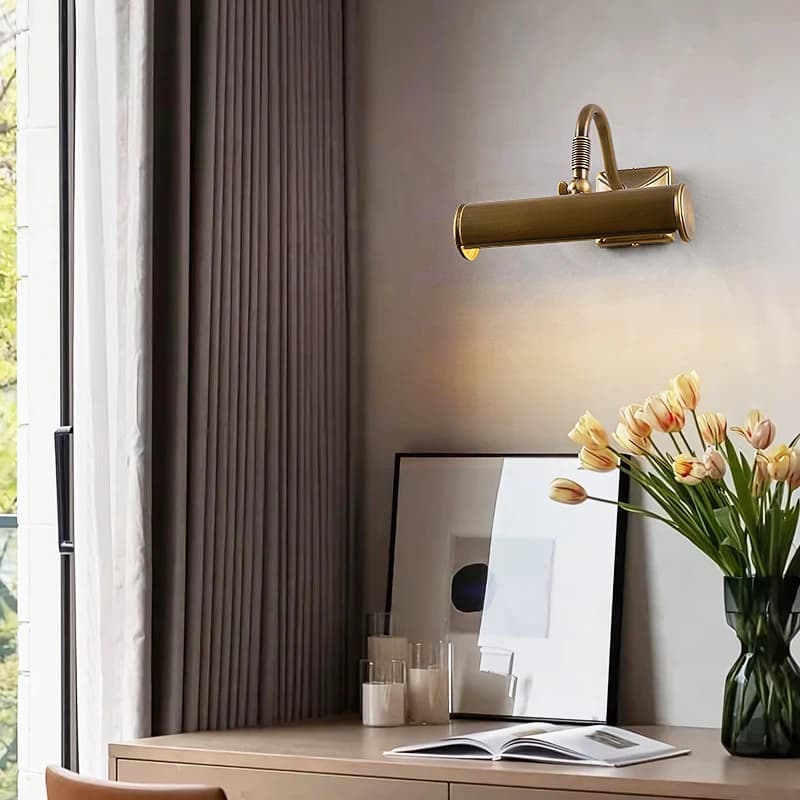 Vintage French style makeup lens light refined brass wall light picture light Bathroom light LED room living room lighting