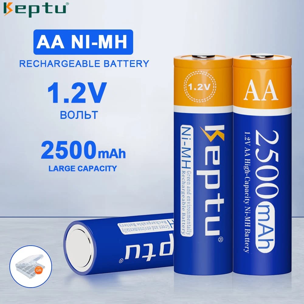 AA Battery NiMH Rechargeable Batteries 1.2V 2200mAh Low self-discharge 2A Battery For Toy And Camera