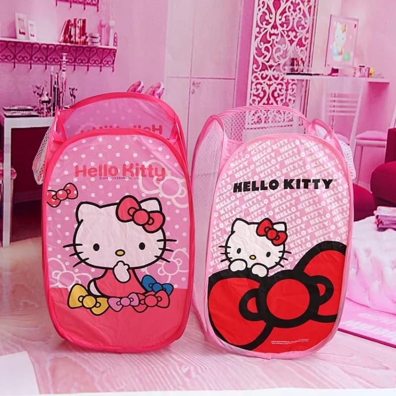 Sanrio hamper folding dirty clothes basket Hello Kitty  Kuromi Cute Cartoon laundry basket household clothes basket