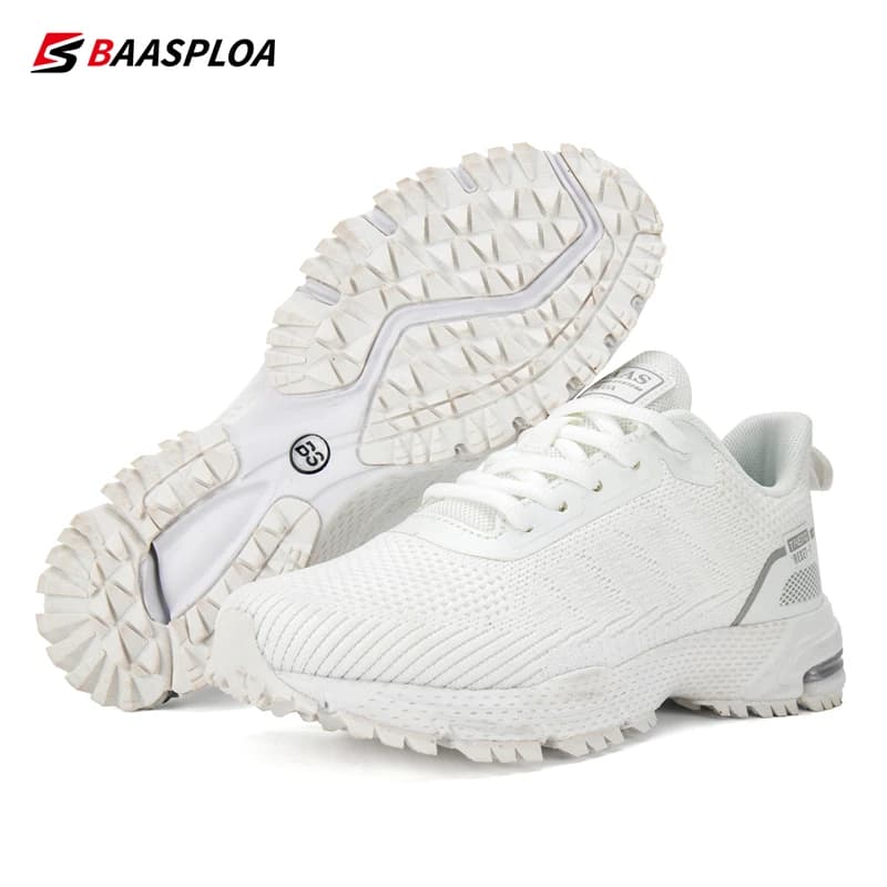 Baasploa Women Running Shoes 2023 New Spring Mesh Breathable Sport Shoes Non-Slip Outdoor Lightweight Training Tenis for Women