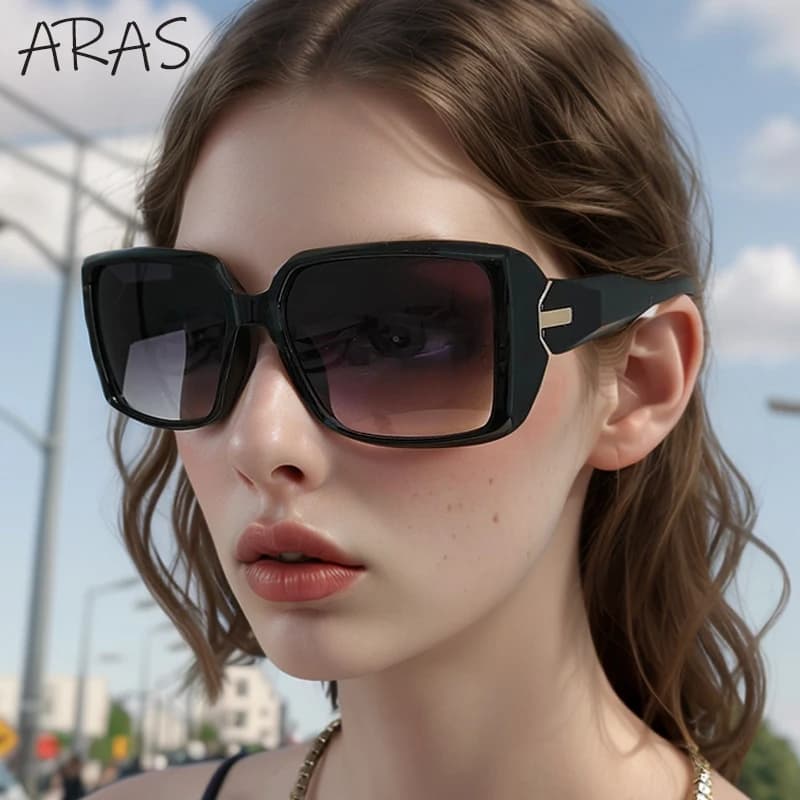 Oversized Rectangle Sunglasses Men Women 2024 Square Shield Shades UV Protection Trendy Sun Glasses For Outdoor Fashion Eyewear