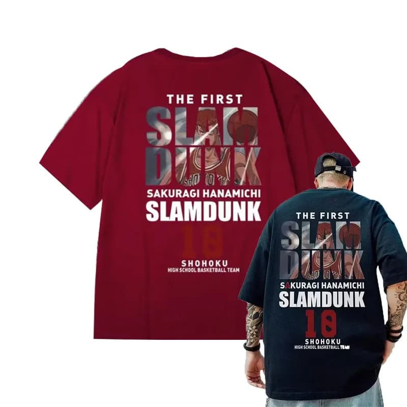 M-8XL Men's T-shirt Oversized Anime Printed T-shirt Student Youth Simple Casual Top Summer Couple Outfit